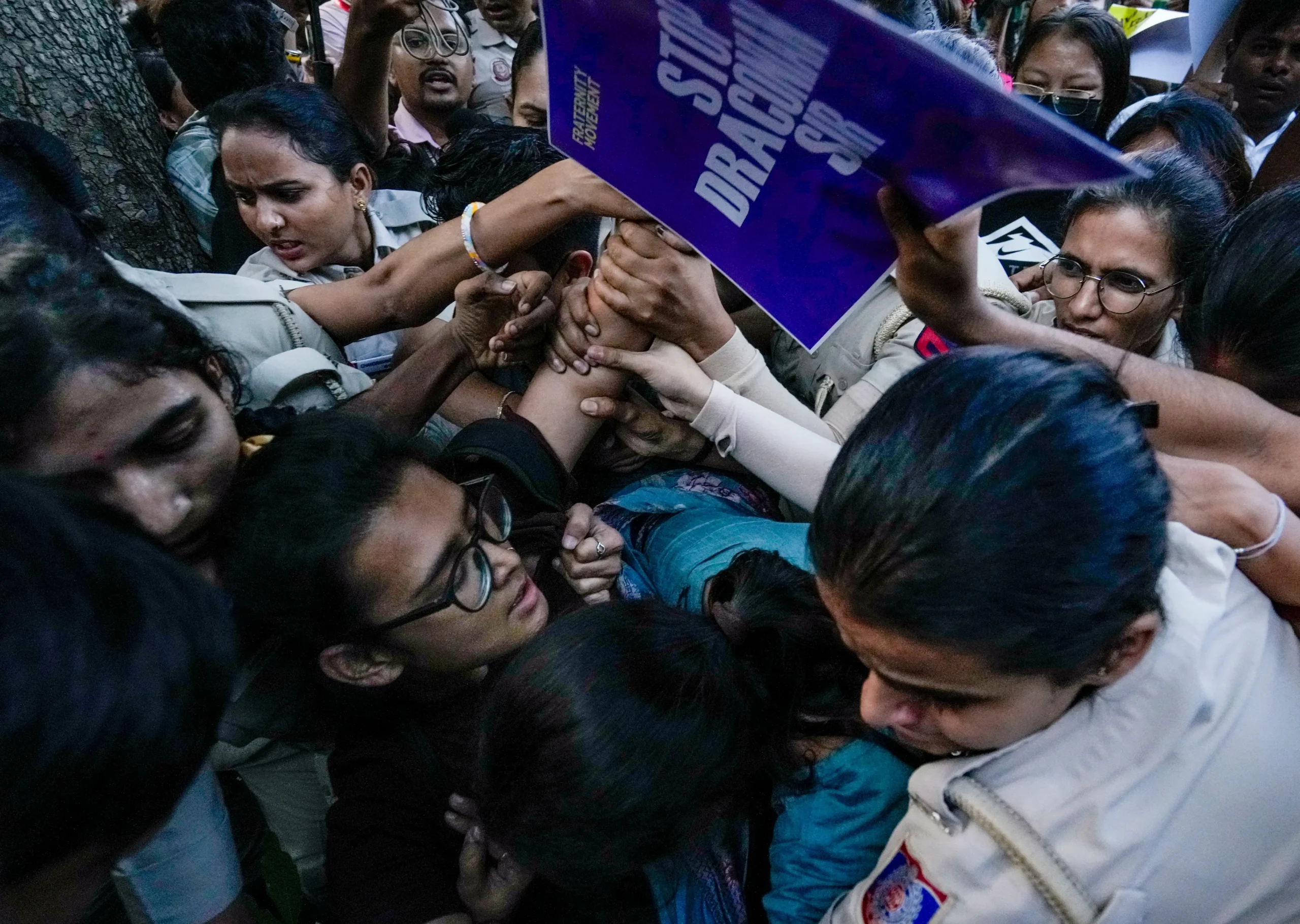 Delhi Police Detain Dipke, Bora During Connaught Place Protest