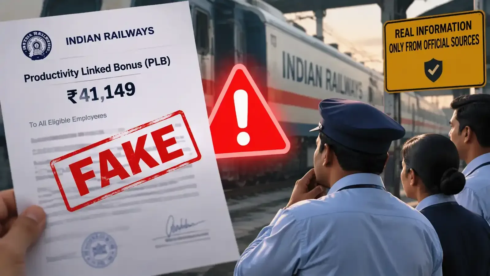 Railway Board Rejects Fake ₹41,149 Bonus Letter